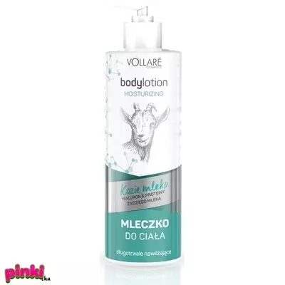 Vollare bőrkimitó, bőrtapláló és regeneraló kecsketejes testápoló hialuronsaval 400ml vollare