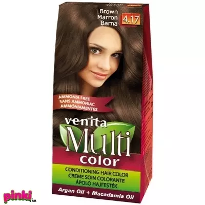 Venita hajfesték ammónia nélkül multi color 4.17 barna