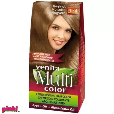 Venita hajfesték ammónia nélkül multi color 4.34 mogyoró