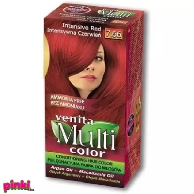Venita hajfesték ammónia nélkül multi color 7.66 intenzív vörös