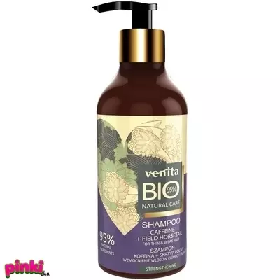 Venita bio hajsampon-95% natural shampoo 400 ml venita venita shampoo bio koffein és zsurló 400ml