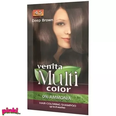 Venita Hajszínező Sampon Multi Color 40G 4.5 Sötét Barna