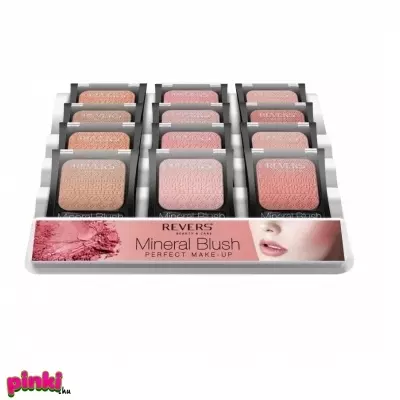 Revers arcpirosító mineral blush perfect make-up(mix*12szt.) 7,5g-revers 1 tálca 12db mix