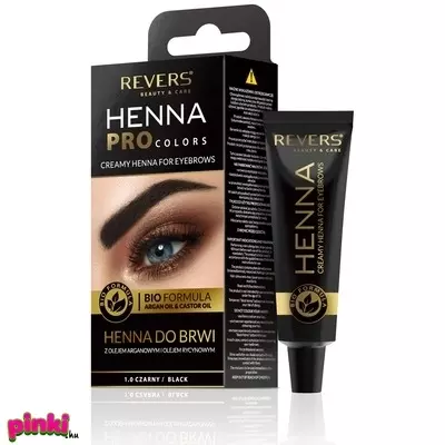 Revers henna - krémfesték szemöldök 15ml - fekete revers