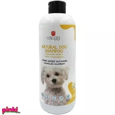 Waff Natúr Kutyasampon (Fehér szőrzetre, hamvasító hatású)- kamillás 400ml