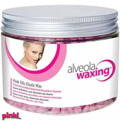 Alveola Waxing Titándioxid elasztikus gyöngy gyanta tégely 400g