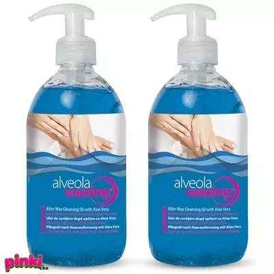 Alveola Waxing Gyantázás Utáni Lemosó Olaj Aloe Vera-Val 2*300Ml