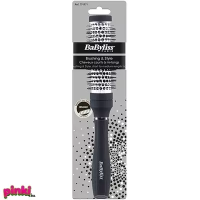 BaByliss Kerámiás körkefe 28 mm - rövid, félhosszú hajhoz (lila/fekete)