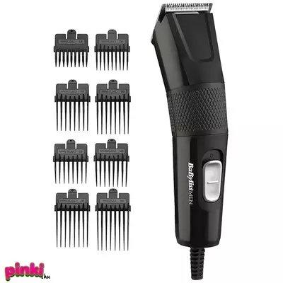 BaByliss Vezetékes hajvágó, fekete és szürke kivitel
