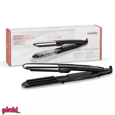 BaByliss Steam Shine Styler gőzölős hajvasaló és göndörítő 2in1
