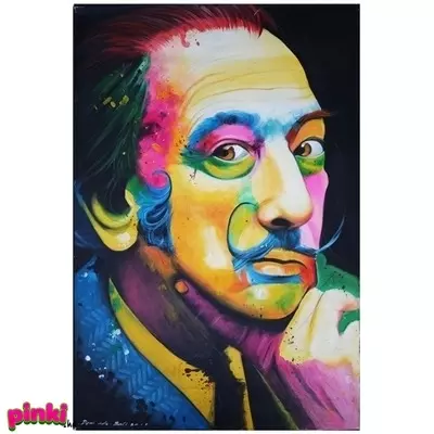 Salvador Dali portré óriási festmény 90*120cm