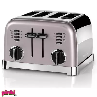 Cuisinart Többfunkciós kenyérpirító 4 szeletes 1800W - gyöngyház rózsaszín