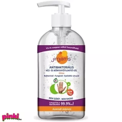 JimJams Antibakteriális kéz- és bőrfertőtlenítő gél 300ml