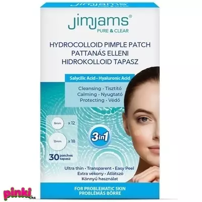 Jimjams Pure & Clear Hidrokolloid Pattanástapasz Bha + Ha 30Db