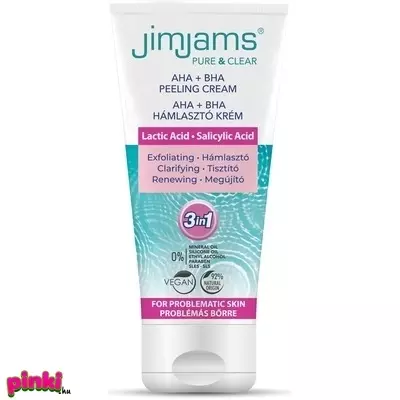 Jimjams Beauty Pure & Clear Aha+Bha Hámlasztó Arckrém 75Ml