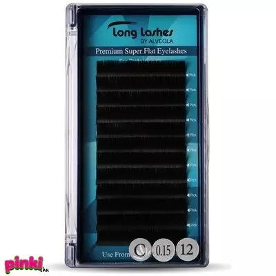 Long Lashes Premium Super Flat Műszempilla C / 0,15 - 12mm