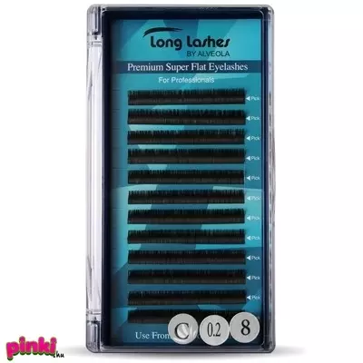 Long Lashes Premium Super Flat Műszempilla C / 0,2 - 8mm