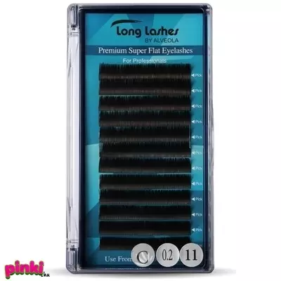 Long Lashes Premium Super Flat Műszempilla C / 0,20 11mm