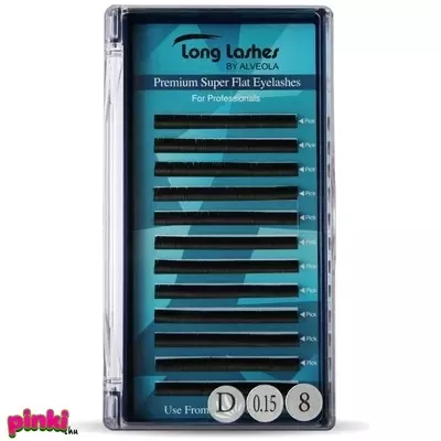 Long Lashes Premium Super Flat Műszempilla D / 0,15 - 8mm