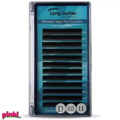 Long Lashes Premium Super Flat Műszempilla D / 0,15 - 11mm