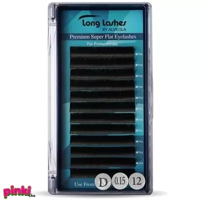 Long Lashes Premium Super Flat Műszempilla D / 0,15 - 12mm