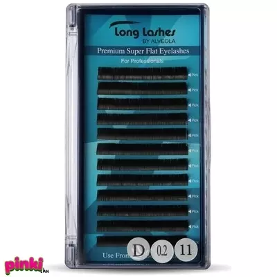 Long Lashes Premium Super Flat Műszempilla D / 0,2 - 11mm