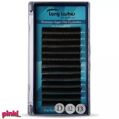 Long Lashes Premium Super Flat Műszempilla D / 0,2 - 13mm