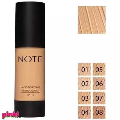 NOTE mattifying extreme wear pumpás alapozó 35ml közép bézs 03