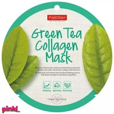 PureDerm Green Tea maszk circle