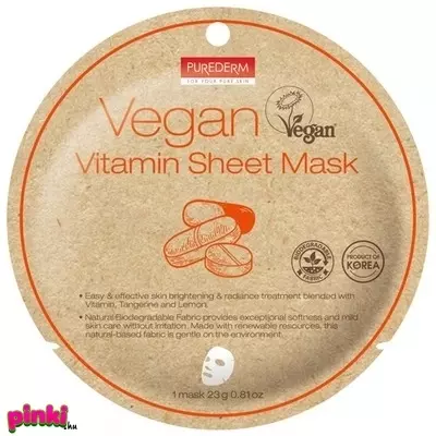 Purederm 3 Az 1-Ben Vegan Vitamin Maszk