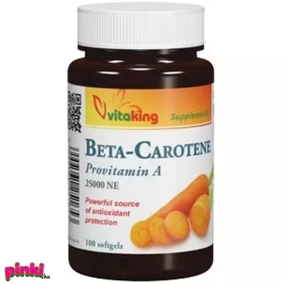 Vitaking Táplálékkiegészítő Betakarotin 15Mg Gélkapszula 100 Db/Cs