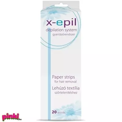 X-Epil Lehúzó textílcsíkok 20db - dobozban